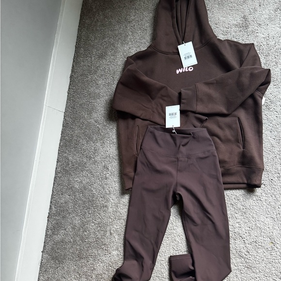 Wilo The Label Tops - NWT Wilo/Anthropologie 2 pc set - Dark Brown